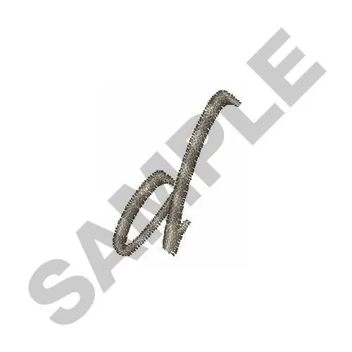 LOWERCASE D Embroidery Design In Demand