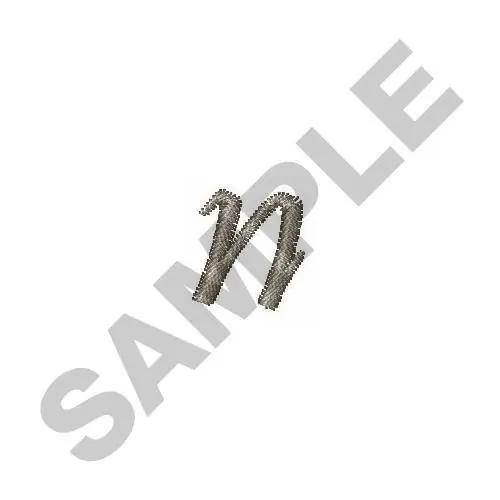 LOWERCASE N Embroidery Design Secure Checkout