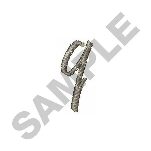 LOWERCASE Q Embroidery Design Editor’s Pick