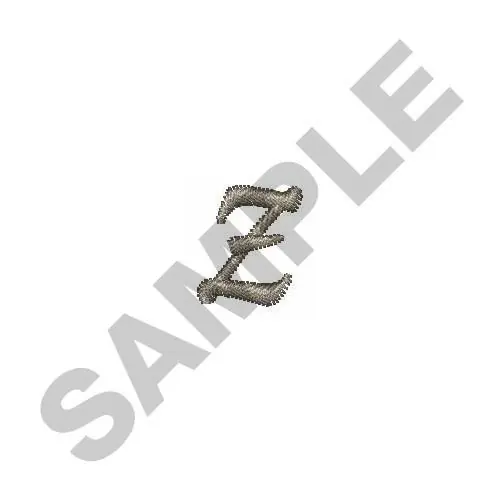 LOWERCASE Z Embroidery Design Must Have