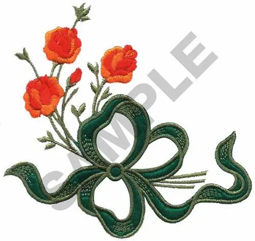 Viral ROSE BOUQUET APPLIQUE Embroidery Design