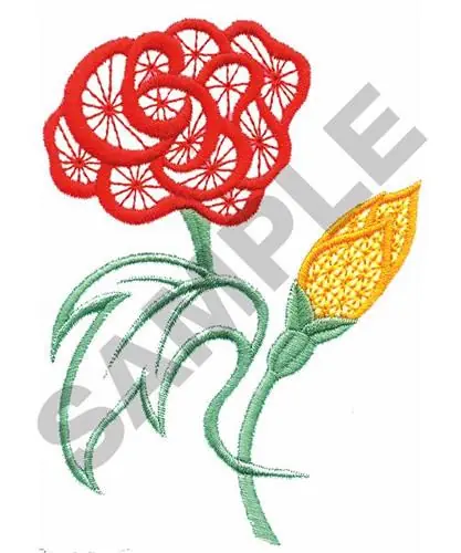 While Supplies Last ROSE BUD Embroidery Design