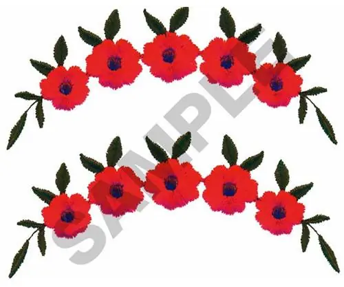 FLORAL ROWS Embroidery Design Fan Favorite