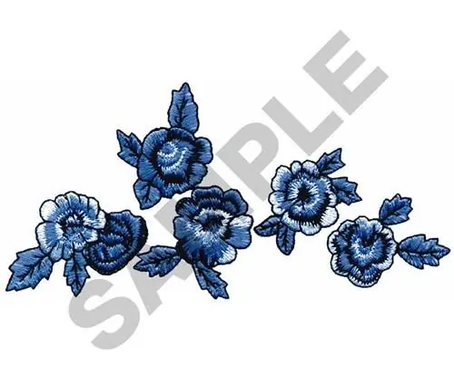 Don’t Miss Out BLUE FLOWERS Embroidery Design