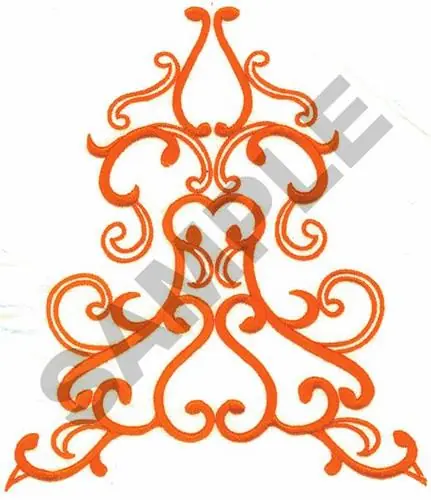 Free Returns SCROLL EMBELLISHMENT Embroidery Design
