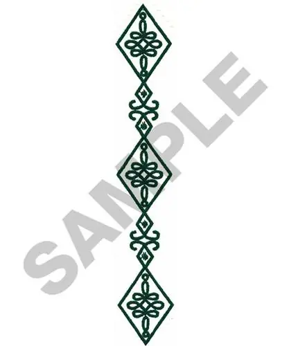 DIAMOND BORDER Embroidery Design Cheap
