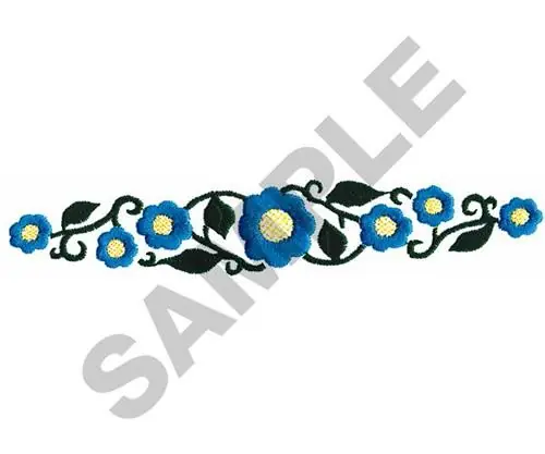 FLORAL BORDER Embroidery Design Price Drop