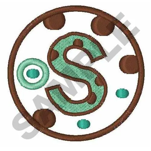 POLKADOT MONOGRAM S Embroidery Design Wholesale