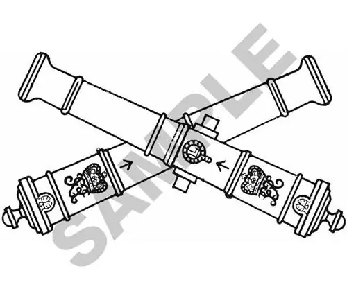 Don’t Miss Out FIELD ARTILLERY OUTLINE Embroidery Design