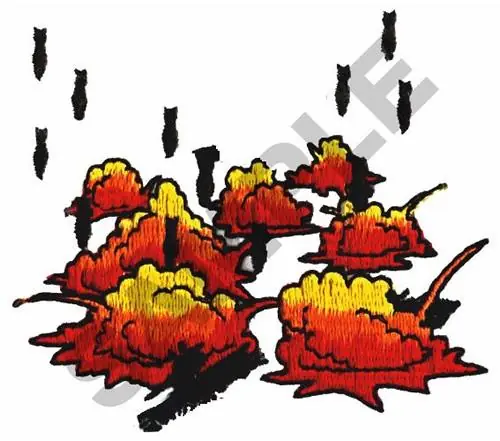 BOMBS Embroidery Design Big Sale