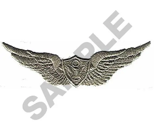 Authentic AIRCRAFT CREWMAN WINGS Embroidery Design