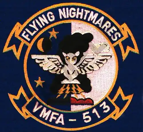 FLYING NIGHTMARES (SEWN ON BLUE) Embroidery Design Low Price