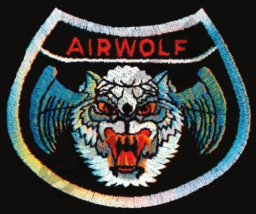 Place Order AIRWOLF (SEWN ON BLACK) Embroidery Design