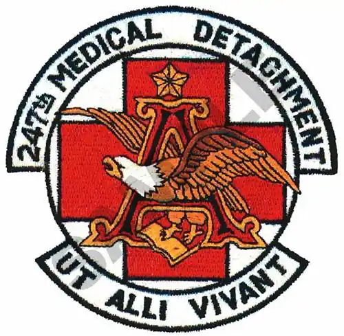 247TH MEDICAL DETACHMENT Embroidery Design Fast Shipping