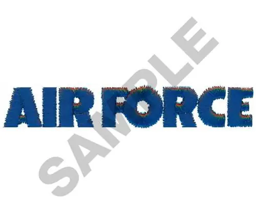While Supplies Last AIRFORCE Embroidery Design