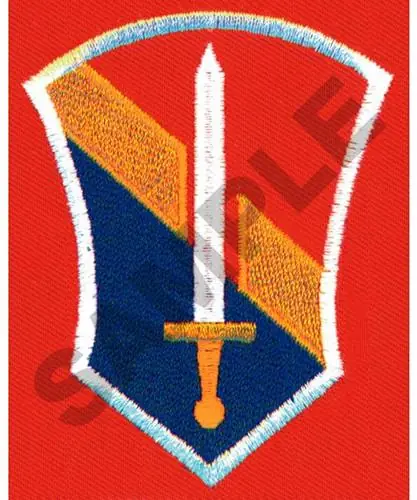 ONE FIELD FORCE (SEWN ON RED) Embroidery Design Luxury