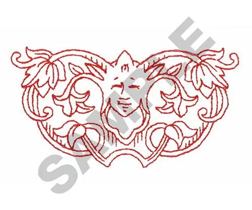 Fast Shipping REDWORK EMBLEM Embroidery Design