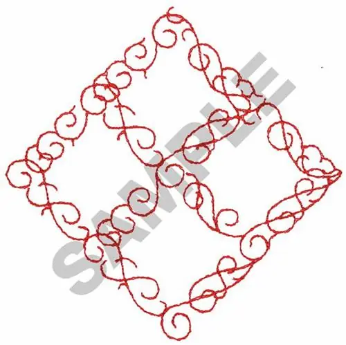Latest REDWORK EMBLEM Embroidery Design