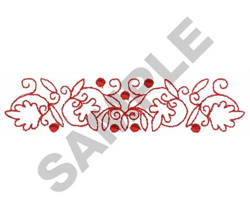 REDWORK BORDER Embroidery Design Same Day Shipping