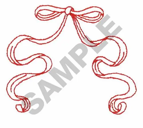 Discount REDWORK BOW Embroidery Design