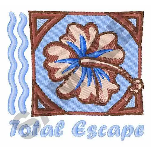 TOTAL ESCAPE Embroidery Design Buy Today