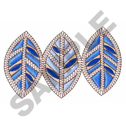 PACIFIC ISLAND LEAF BORDER Embroidery Design Exclusive