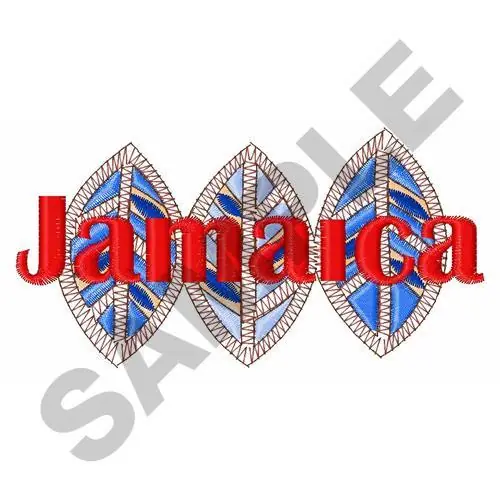 New Release JAMAICA LEAVES BORDER Embroidery Design