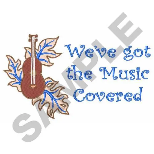 Buy Direct PACIFIC ISLAND LEAF GUITAR Embroidery Design