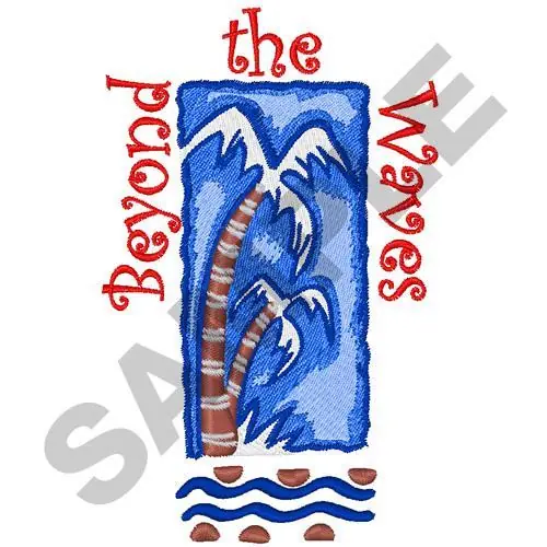 Price Cut BEYOND THE WAVES Embroidery Design