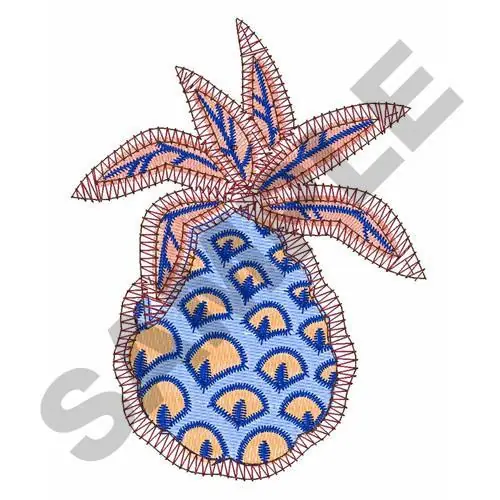 PACIFIC ISLAND PINEAPPLE Embroidery Design Final Sale