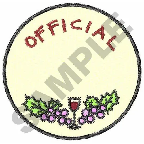 Fresh Stock WINE TASTE SEAL Embroidery Design