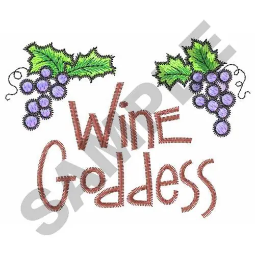 WINE GODDESS Embroidery Design Don’t Miss Out