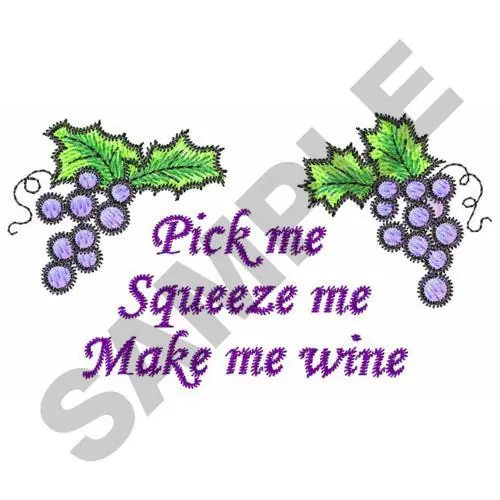 GRAPES Embroidery Design Top Rated