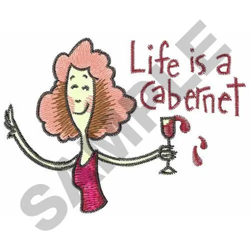 Low Price WOMAN DRINKING WINE Embroidery Design