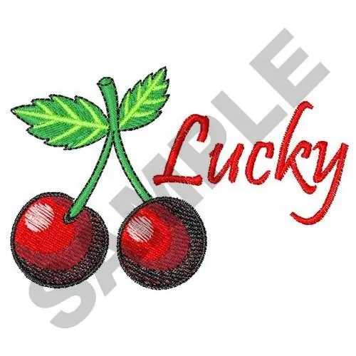 LUCKY CHERRIES Embroidery Design Shop Now