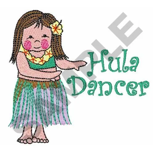 HULA DANCER Embroidery Design Best Choice