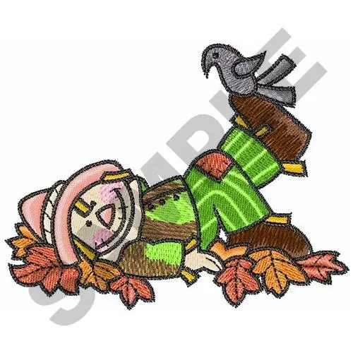 Super Sale SCARECROW IN LEAVES Embroidery Design