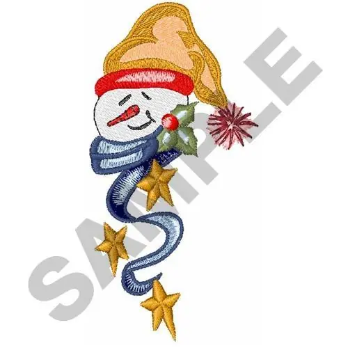 HOLIDAY SNOWMAN Embroidery Design Fast Shipping