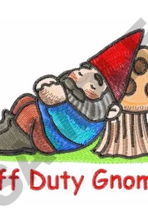 Worldwide Shipping SLEEPY GNOME Embroidery Design