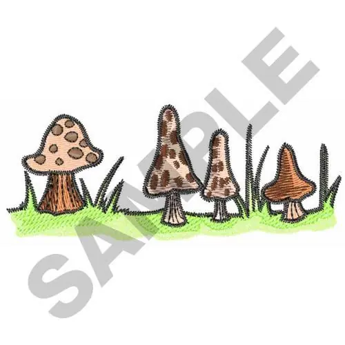 Buy Online MUSHROOMS Embroidery Design