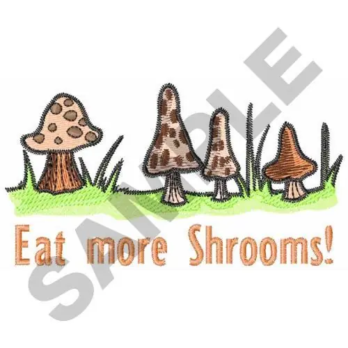 Low Price MUSHROOM FUNGUS Embroidery Design