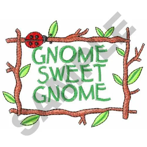 Trusted Brand WELCOME GNOME Embroidery Design