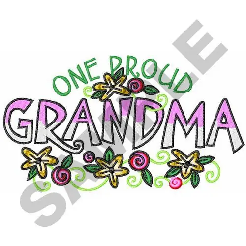 GRANDMA Embroidery Design Price Drop