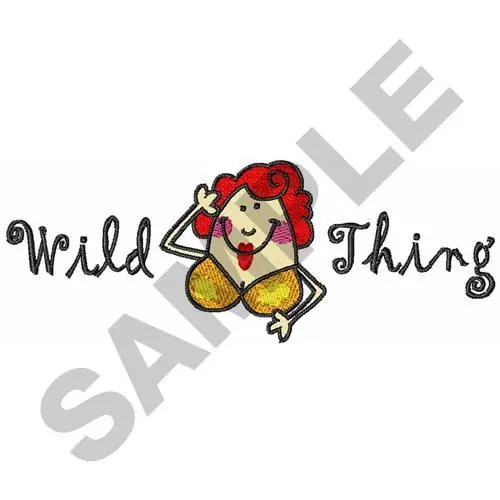 Price Drop WILD THING Embroidery Design