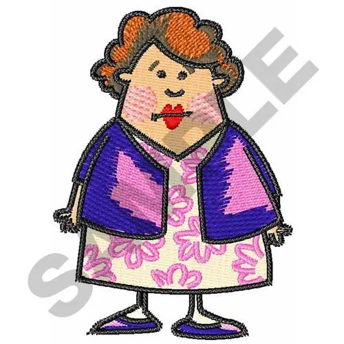Bargain OVERWEIGHT WOMAN Embroidery Design