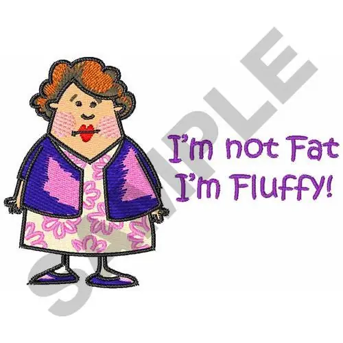 Price Drop OVERWEIGHT WOMAN Embroidery Design