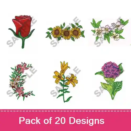 FLORAL VII Embroidery design pack by Great Notions, Embroidery Packs on EmbroideryDesigns.com Must Have