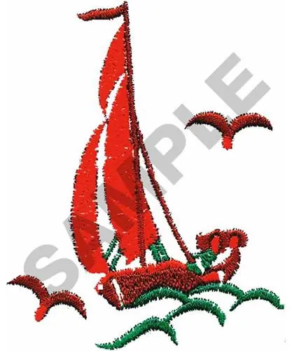 Best Price SAILING SCENE Embroidery Design