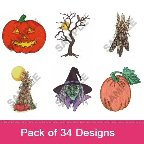 FALL HOLIDAY II Embroidery design pack by Great Notions, Embroidery Packs on EmbroideryDesigns.com Don’t Miss Out