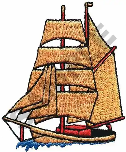 Factory Price CLIPPER SHIP Embroidery Design